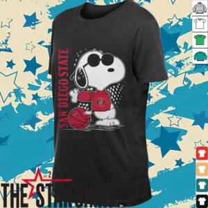 Snoopy The Peanuts San Diego State Aztecs Basketball Shirt