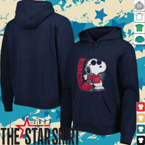 Snoopy The Peanuts Wisconsin Badgers Basketball Hoodie