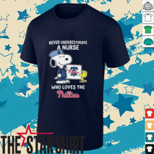 Snoopy Woodstock never underestimate a nurse loves the Phillies shirt2