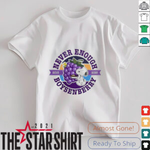 Snoopy never enough boysenberry shirt