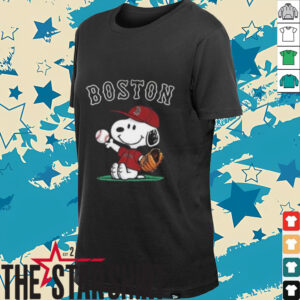 Snoopy playing baseball Boston Red Sox shirt