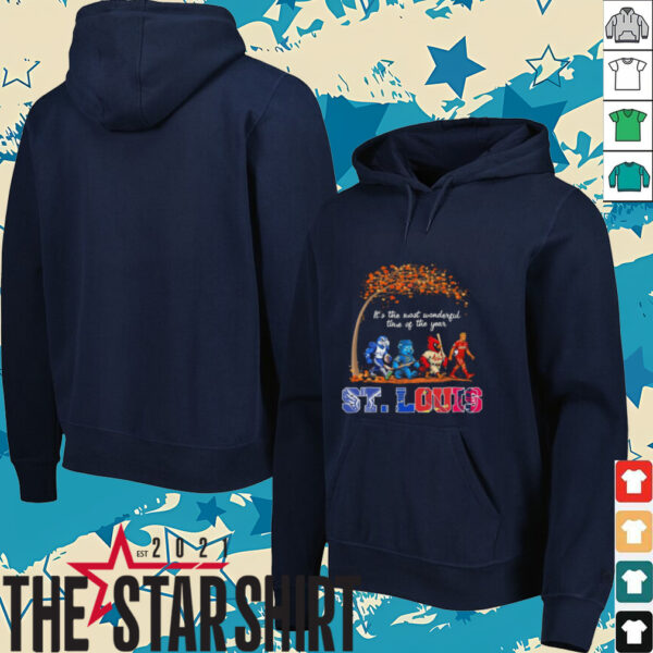 St Louis Sports Teams Mascot Abbey Road It’s The Most Wonderful Time Of The Year Shirt