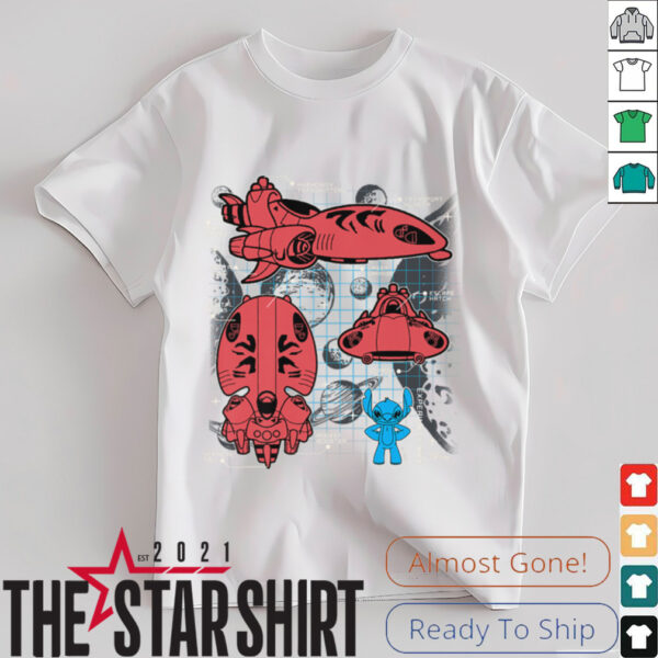 Stitch Experiment 626 Spaceship Blueprint Shirt