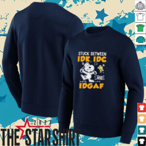 Stuck Between Idk Idc And Idgaf Snoopy Shirt