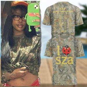 Sza Camo Grand National Tour T Shirt Presents For Music Lovers2