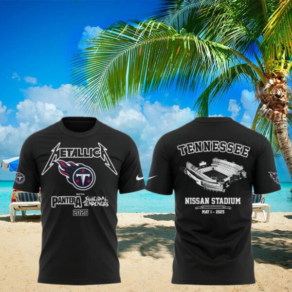 Tennessee Titans x Metallica M72 World Tour T Shirt Best Gifts For Music Lovers