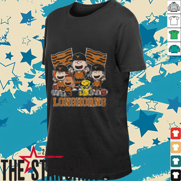 Texas Longhorns Shop Snoopy Charlie Brown And Friends Longhorns Flags T Shirt