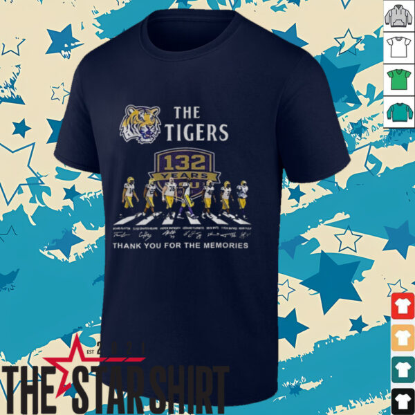 The LSU Tigers Abbey Road 132 Years Thank You For The Memories signatures shirt