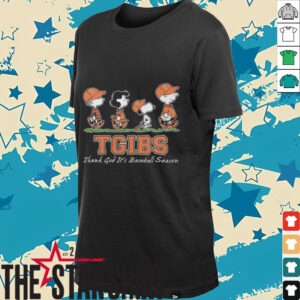 The Peanuts x San Francisco Giants Tgibs Thank God Its Baseball Season Shirt Black3