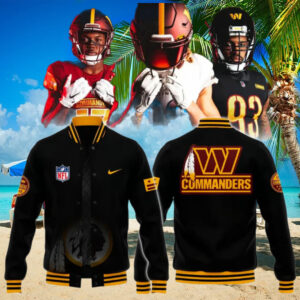 The Wild Collective Charcoal Washington Commanders 2025 Jacket
