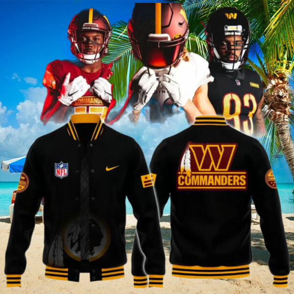 The Wild Collective Charcoal Washington Commanders 2025 Jacket