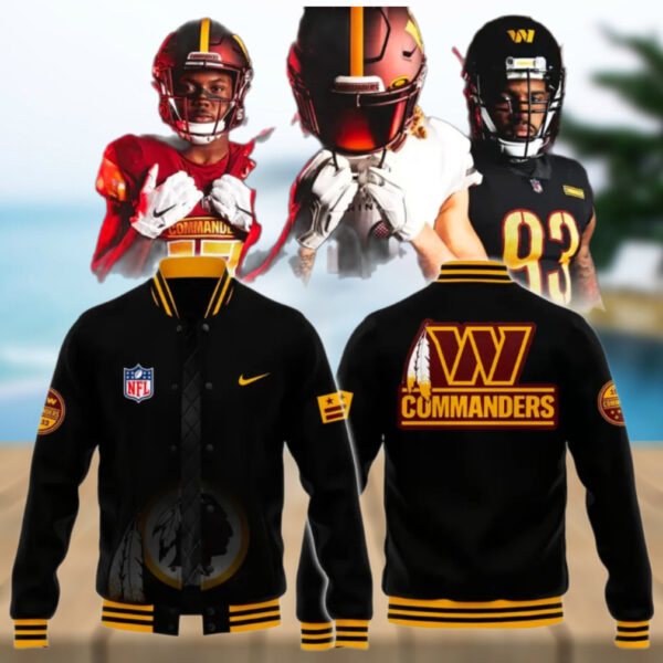 The Wild Collective Charcoal Washington Commanders 2025 Jacket