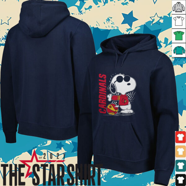 Snoopy The Peanuts Louisville Cardinals Basketball Shirt