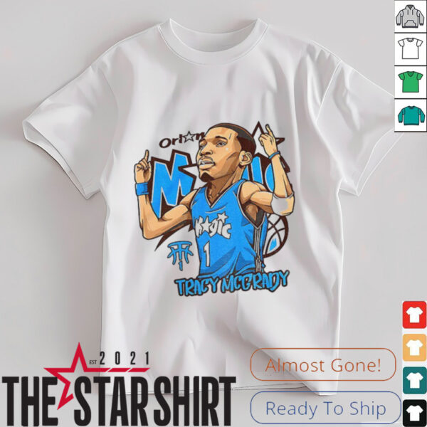 Tracy McGrady 1 Orlando Magic Basketball NBA cartoon shirt
