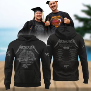 Virginia Tech Hokies Metallica Hoodie Football Gifts For Men2