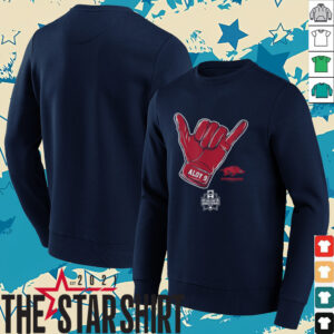 Wehiwa Aloy CWS Shaka Arkansas Baseball NCAA T Shirt