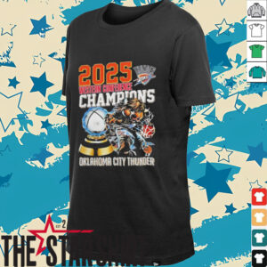 Western Conference Champions Oklahoma City Thunder NBA 2025 shirt