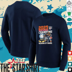 Western Conference Champions Oklahoma City Thunder NBA 2025 shirt
