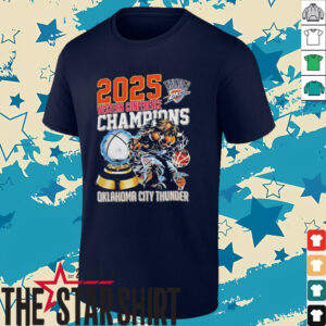 Western Conference Champions Oklahoma City Thunder NBA 2025 shirt