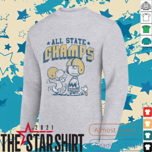 Womens Charlie Brown & Snoopy Football State Champs Shirt