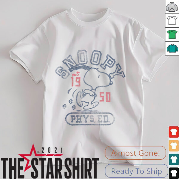 Womens Snoopy Phys Ed Shirt