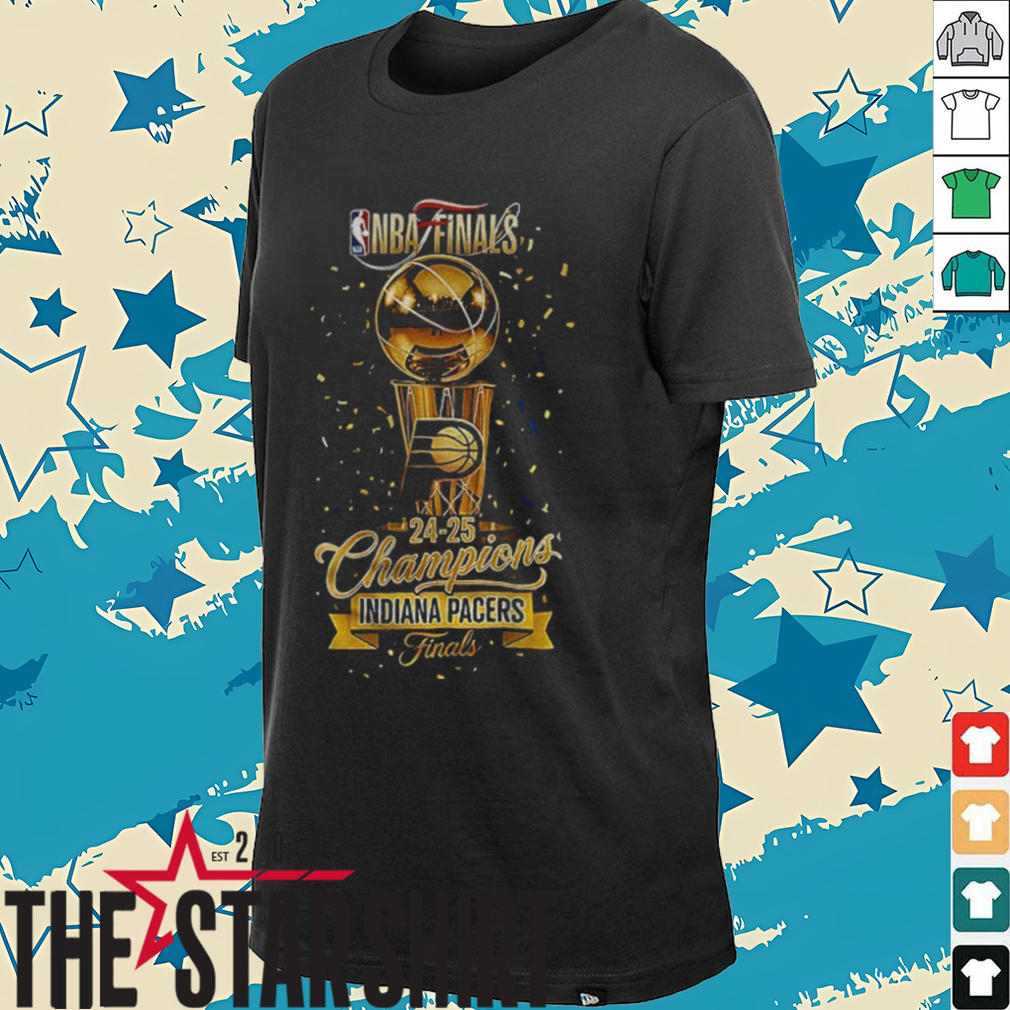 Yes ‘Cers Indiana Pacers Winner NBA Finals 24 25 Champions Trophy Shirt Front