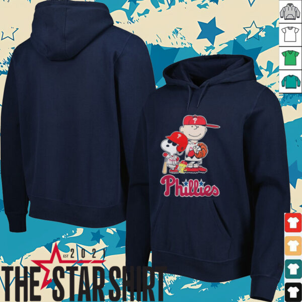 Phillies Merch Peanuts Characters X Philadelphia Phillies Baseball 2024 Shirt