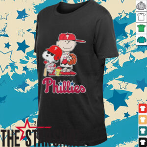 Phillies Merch Peanuts Characters X Philadelphia Phillies Baseball 2024 Shirt