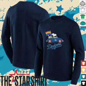 Los Angeles Dodgers x Snoopy x Woodstock Driving Car Pride...