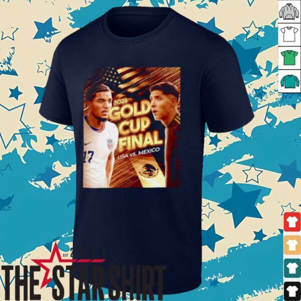 2025 Gold Cup Final USA vs Mexico shirt