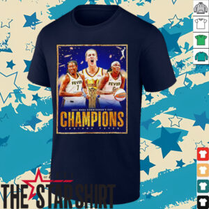 2025 WNBA Commissioner’s Cup Champions Indiana Fever poster shirt