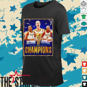 2025 WNBA Commissioner’s Cup Champions Indiana Fever poster shirt