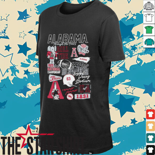 Alabama Crimson Tide through the years 1831 shirt