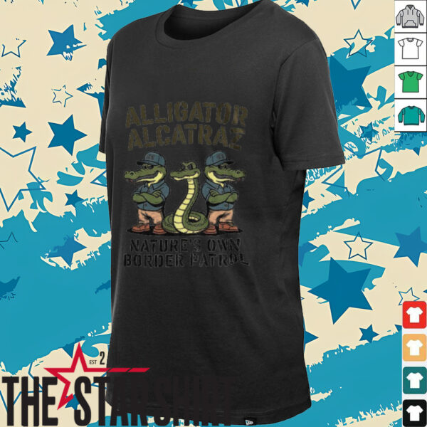 Alligator Alcatraz Alligator Snake Ice Patrol Parody nature’s own border patrol shirt