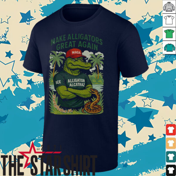 Alligator Alcatraz MAGA red hat make Alligators great again shirt