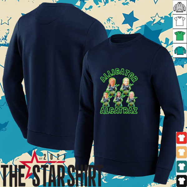 Alligator Alcatraz Trump gun shirt