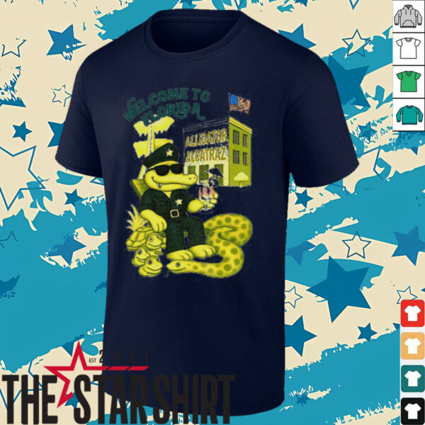 Alligator Alcatraz Welcome To Florida Retro shirt
