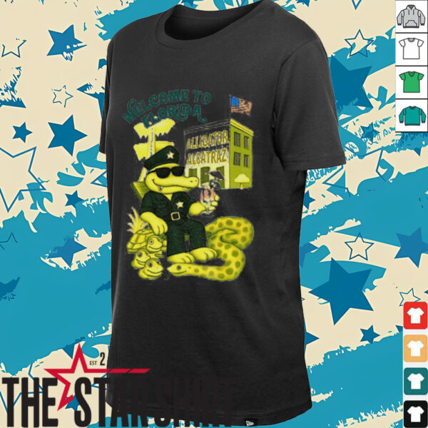 Alligator Alcatraz Welcome To Florida Retro shirt