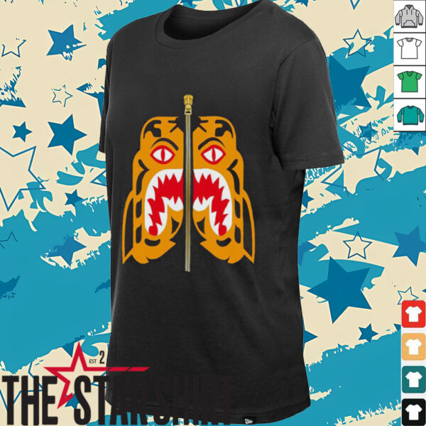 BAPE MENS COLORS TIGER HEAD SHIRT