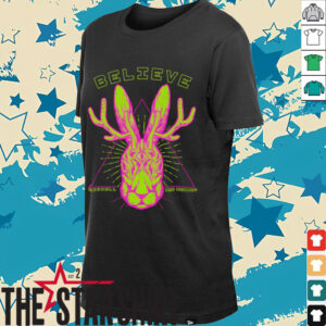 Believe rabbit head shirt