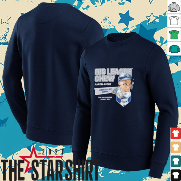 Big League Chew Aaron Judge Grand Slam Grape The Ballplayers Bubble Gum shirt