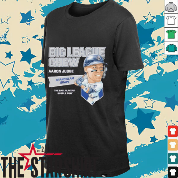 Big League Chew Aaron Judge Grand Slam Grape The Ballplayers Bubble Gum shirt