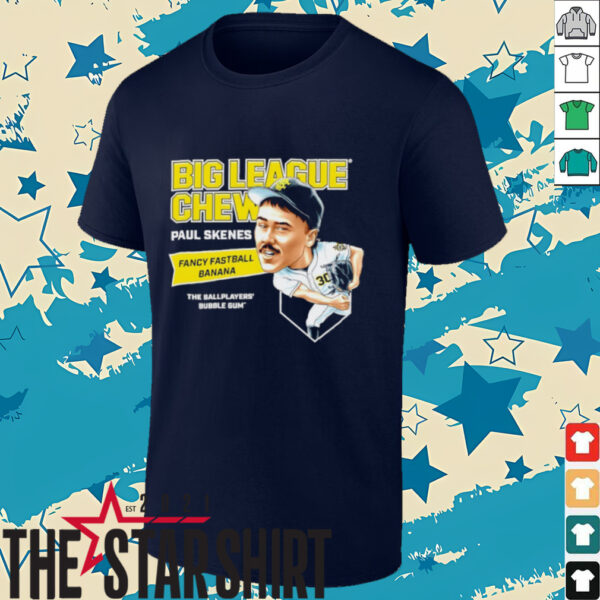 Big League Chew Paul Skenes Fancy Fastball Banana The Ballplayers Bubble Gum shirt