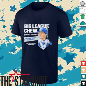 Big League Chew Shohei Ohtani Two way Tangy Blueberry The Ballplayers Bubble Gum shirt