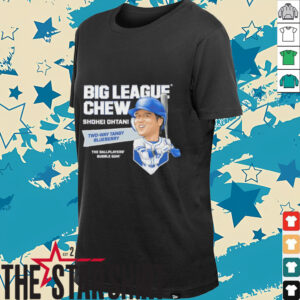 Big League Chew Shohei Ohtani Two way Tangy Blueberry The Ballplayers Bubble Gum shirt