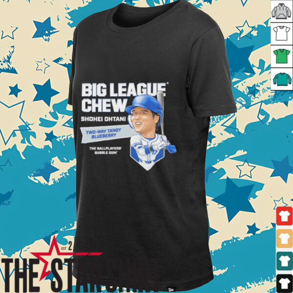 Big League Chew Shohei Ohtani Two way Tangy Blueberry The Ballplayers Bubble Gum shirt