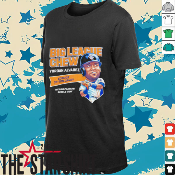 Big League Chew Yordan Alvarez Cosmos Cotton Candy The Ballplayers Bubble Gum shirt
