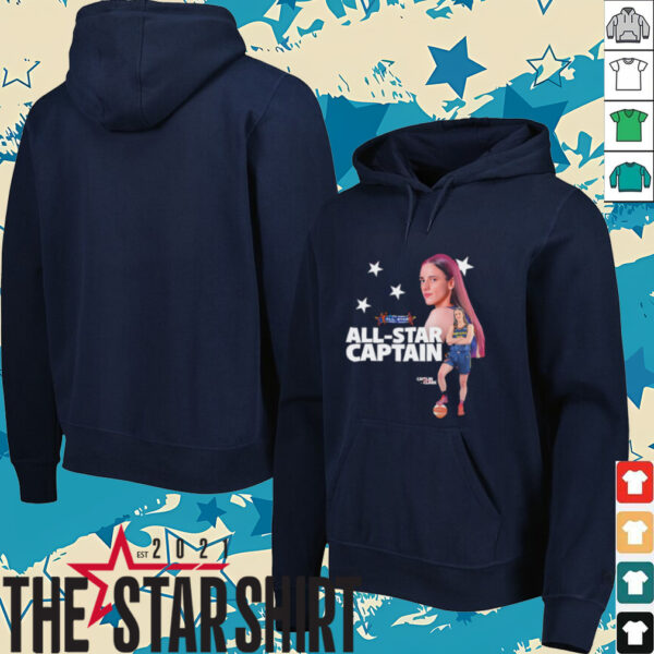 Caitlin Clark WNBA All Star 2025 Captain and two time All Star shirt