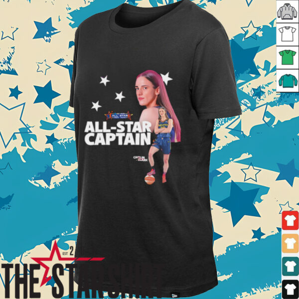 Caitlin Clark WNBA All Star 2025 Captain and two time All Star shirt