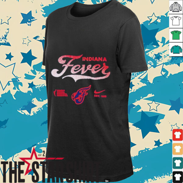 Caitlin Clark Wearing Indiana Fever Script Fade Core shirt